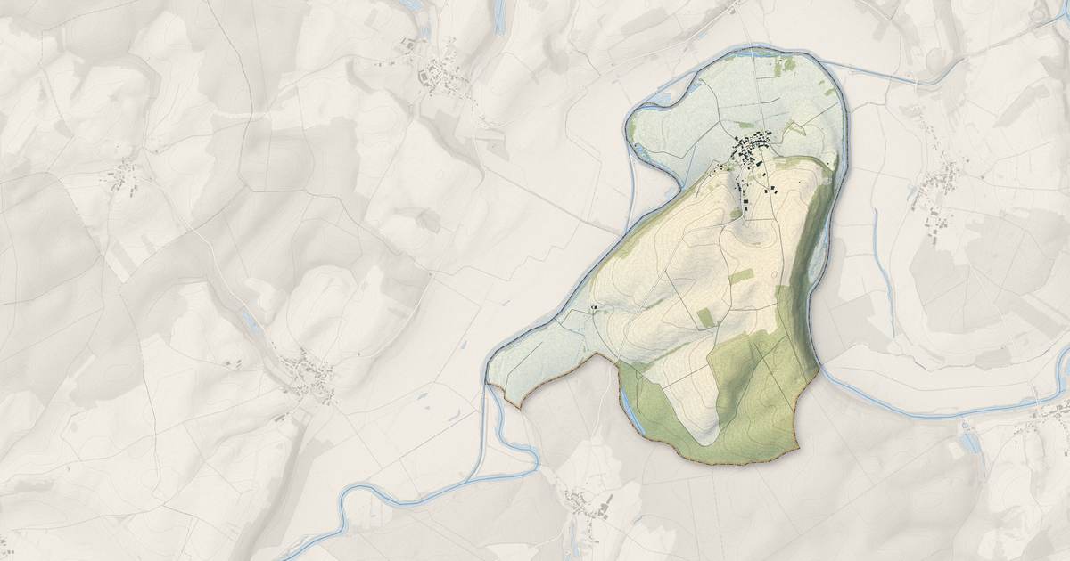 Portrait cartographique de Chantes : relief, eau, forêts, bâti et voies, calculés à partir des données de l'IGN