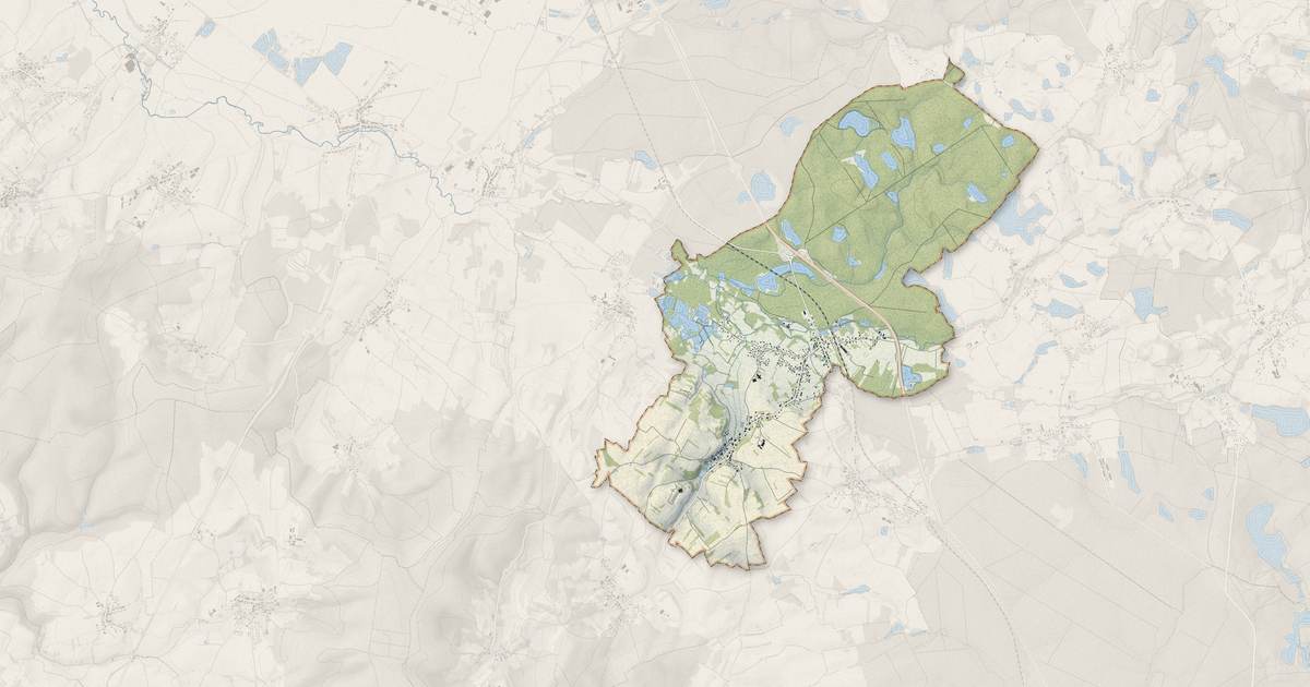Portrait cartographique de Citers : relief, eau, forêts, bâti et voies, calculés à partir des données de l'IGN