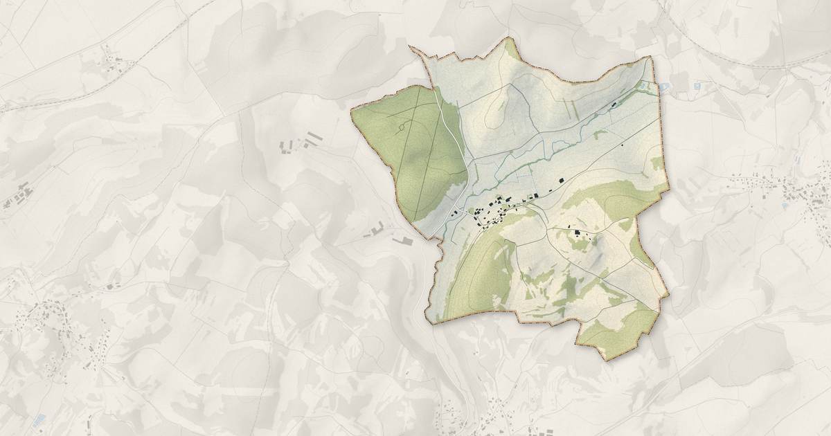 Portrait cartographique de Colombotte : relief, eau, forêts, bâti et voies, calculés à partir des données de l'IGN