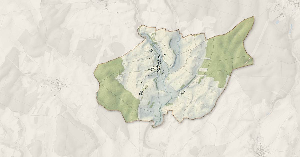 Portrait cartographique de Cornot : relief, eau, forêts, bâti et voies, calculés à partir des données de l'IGN