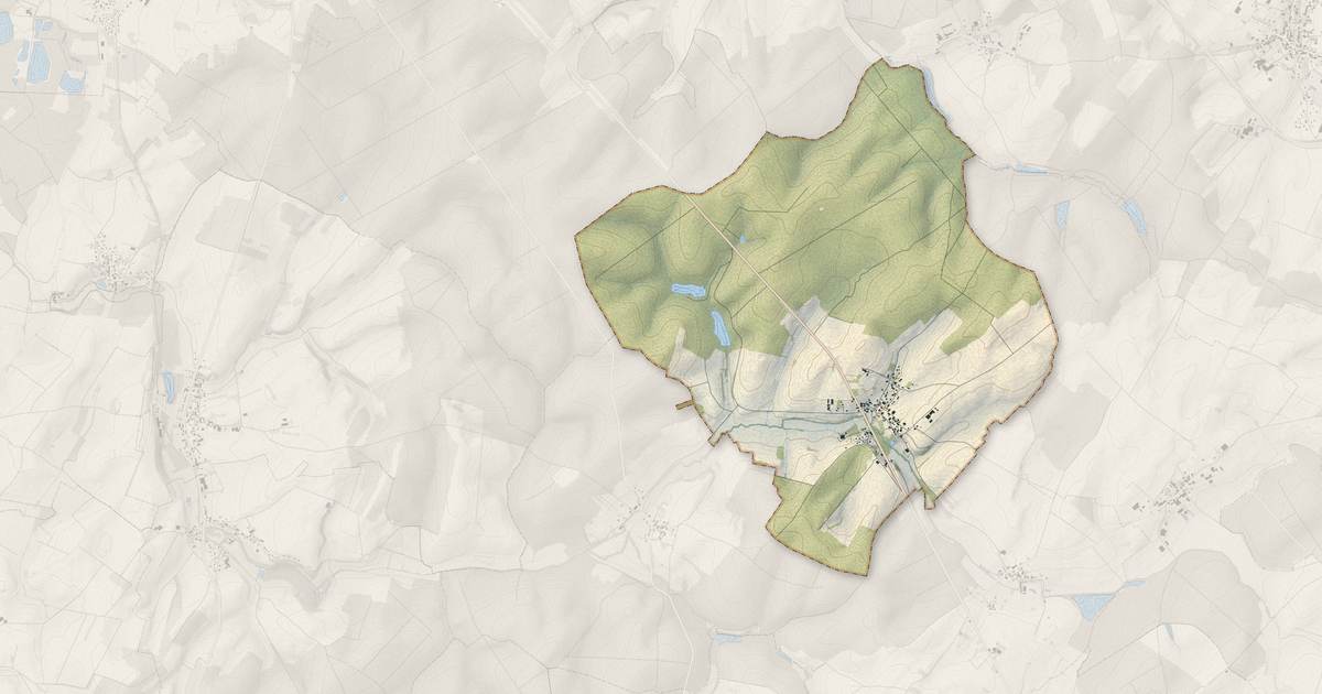 Portrait cartographique de Cresancey : relief, eau, forêts, bâti et voies, calculés à partir des données de l'IGN