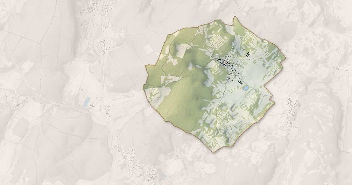 Portrait cartographique de La Demie : relief, eau, forêts, bâti et voies, calculés à partir des données de l'IGN