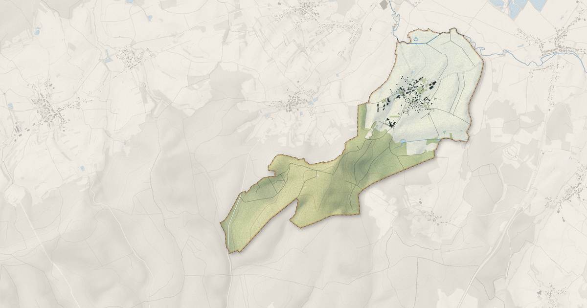 Portrait cartographique de Éhuns : relief, eau, forêts, bâti et voies, calculés à partir des données de l'IGN