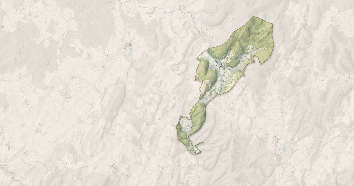 Portrait cartographique de Fondremand : relief, eau, forêts, bâti et voies, calculés à partir des données de l'IGN