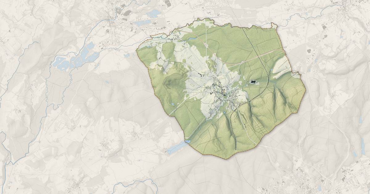 Portrait cartographique de Fontaine-lès-Luxeuil : relief, eau, forêts, bâti et voies, calculés à partir des données de l'IGN