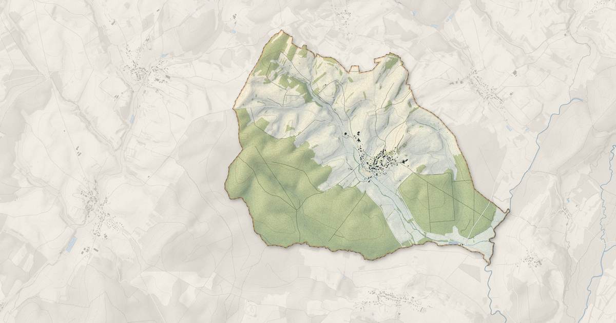 Portrait cartographique de Jasney : relief, eau, forêts, bâti et voies, calculés à partir des données de l'IGN