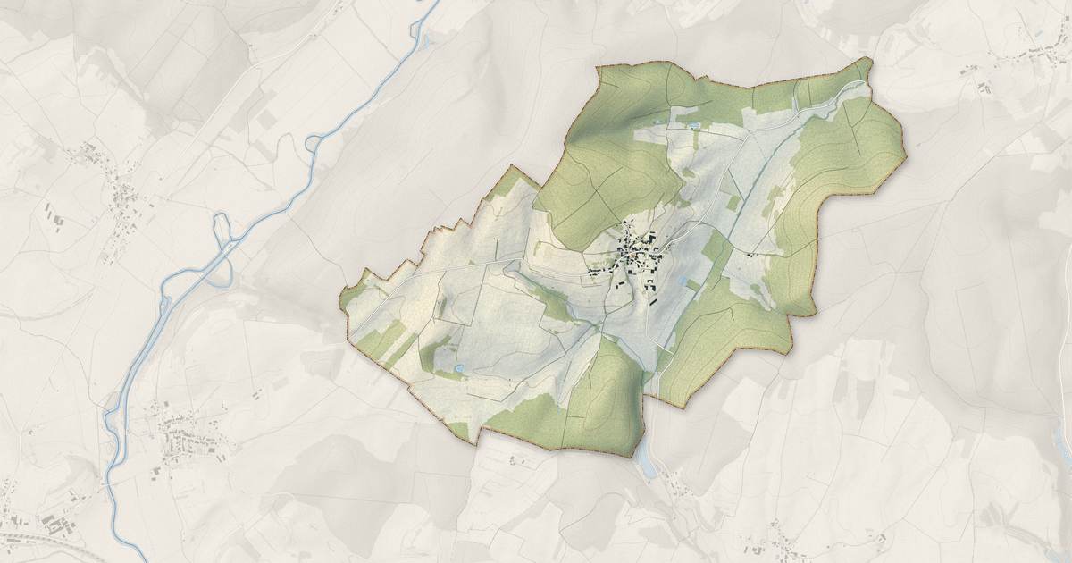 Portrait cartographique de Magny-lès-Jussey : relief, eau, forêts, bâti et voies, calculés à partir des données de l'IGN