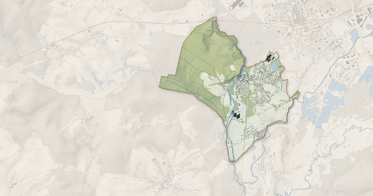 Portrait cartographique de Magny-Vernois : relief, eau, forêts, bâti et voies, calculés à partir des données de l'IGN