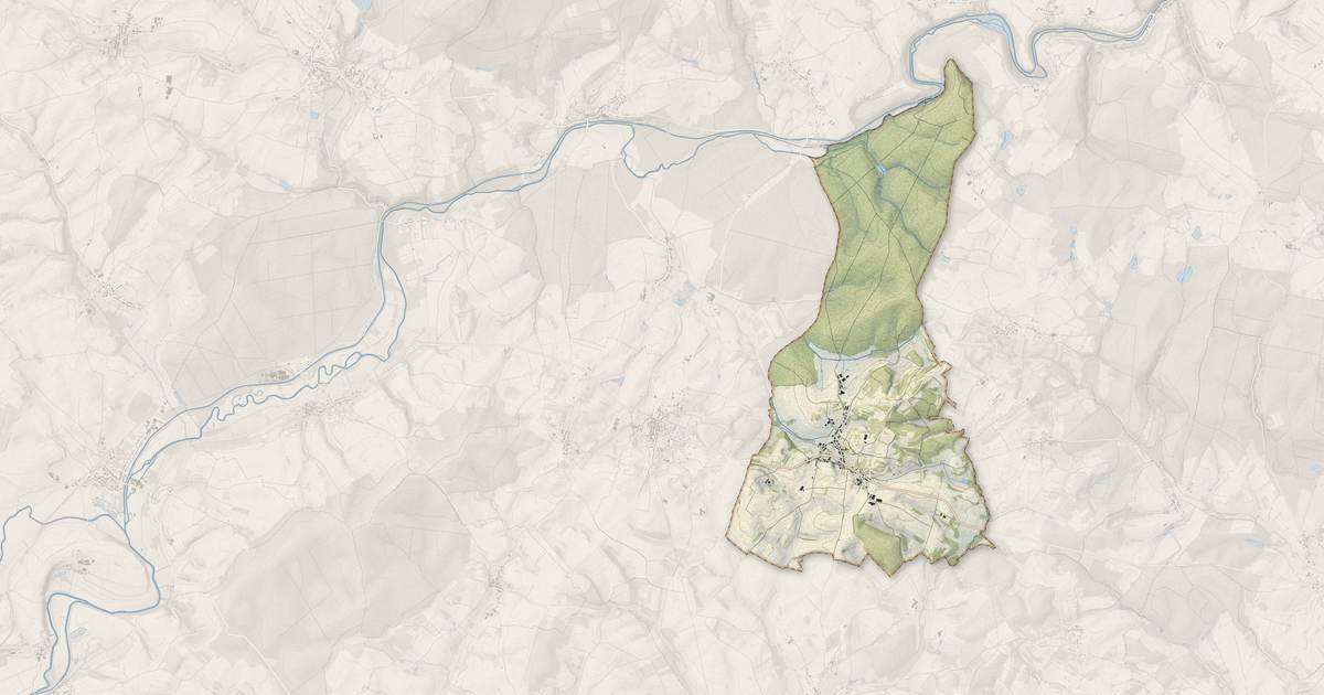 Portrait cartographique de Mailleroncourt-Saint-Pancras : relief, eau, forêts, bâti et voies, calculés à partir des données de l'IGN