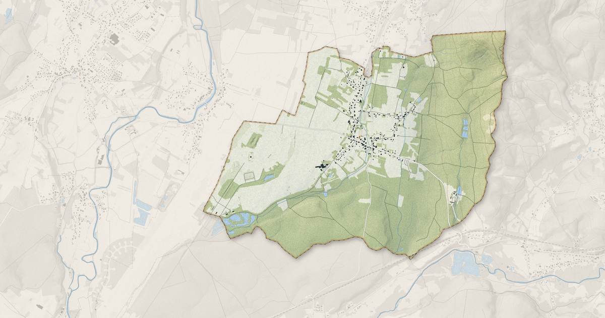 Portrait cartographique de Malbouhans : relief, eau, forêts, bâti et voies, calculés à partir des données de l'IGN