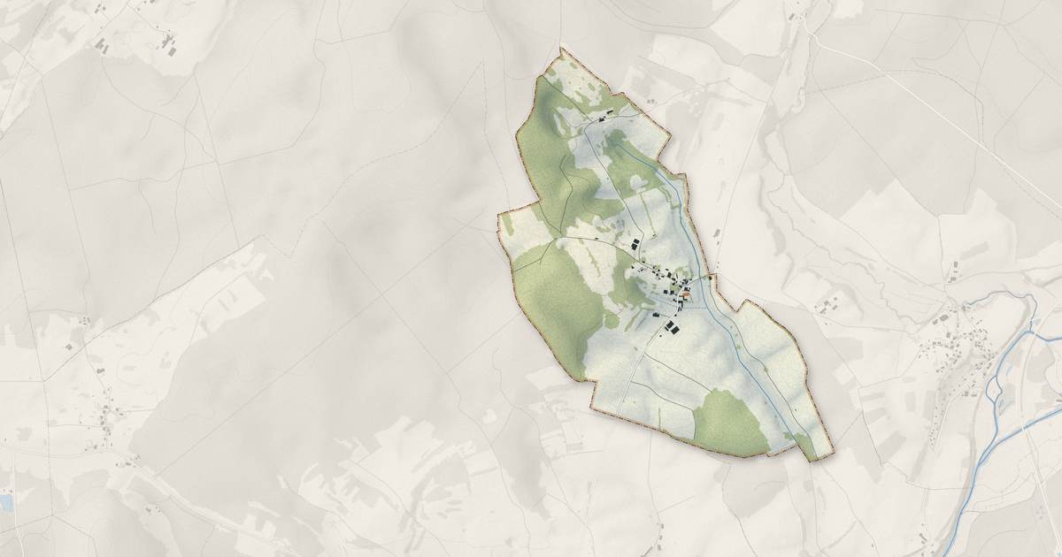 Portrait cartographique de Marast : relief, eau, forêts, bâti et voies, calculés à partir des données de l'IGN