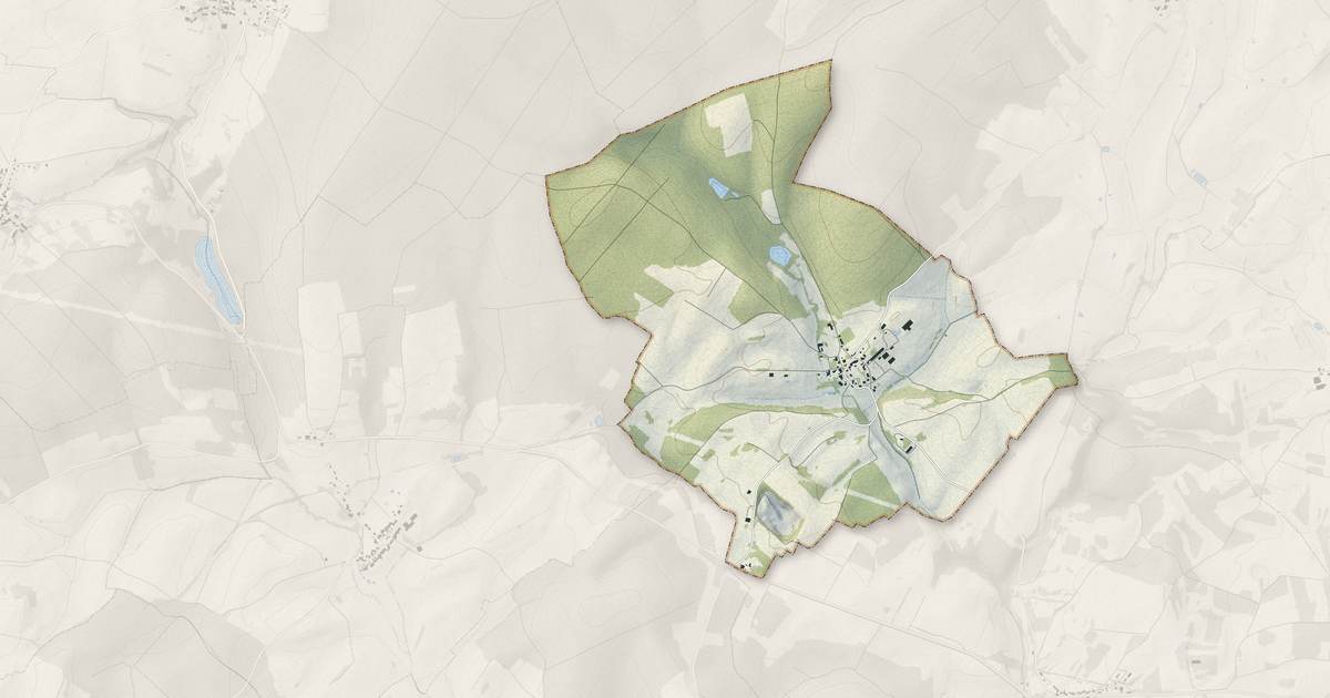 Portrait cartographique de Melin : relief, eau, forêts, bâti et voies, calculés à partir des données de l'IGN