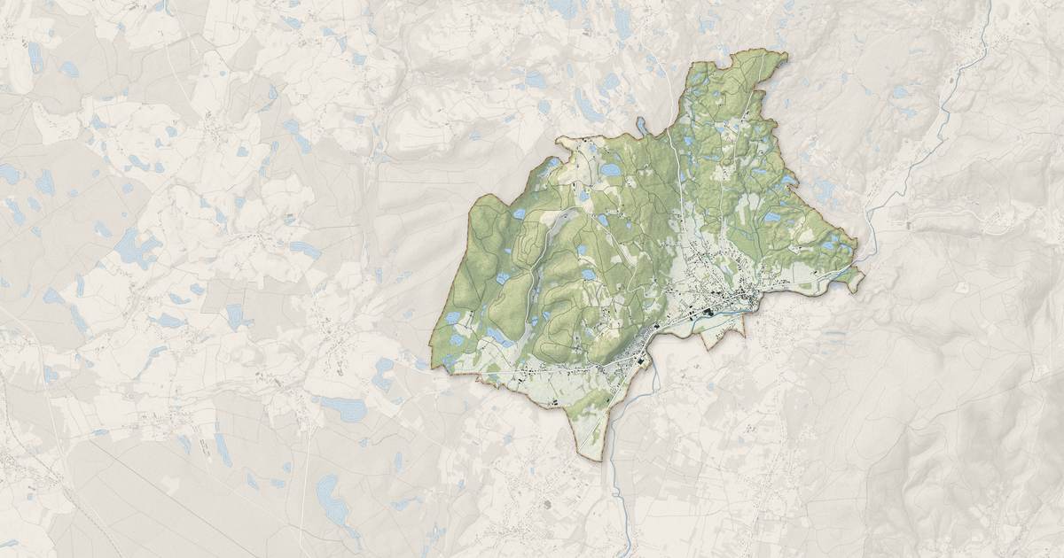 Portrait cartographique de Mélisey : relief, eau, forêts, bâti et voies, calculés à partir des données de l'IGN