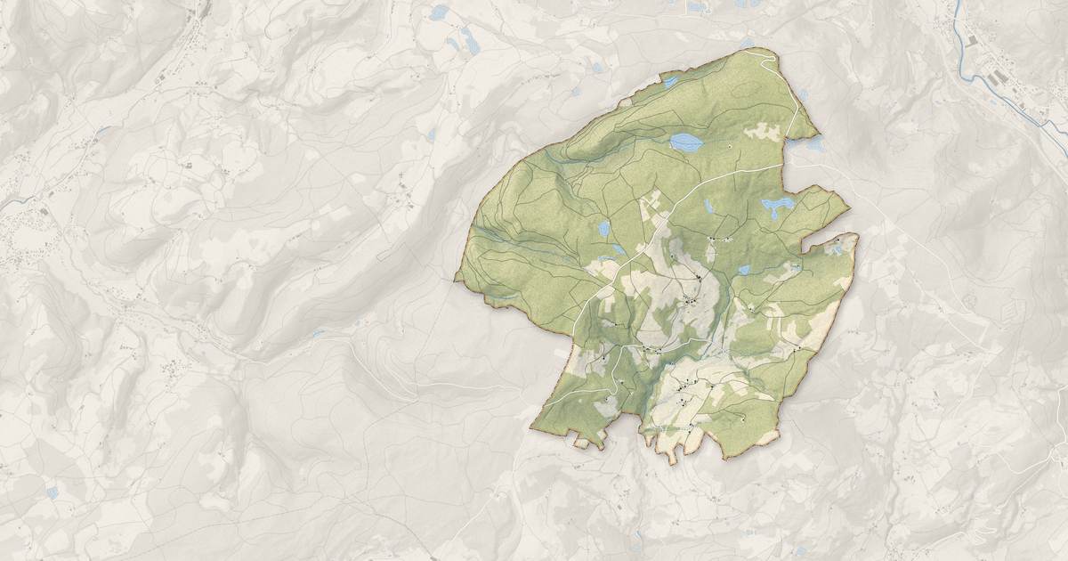 Portrait cartographique de La Montagne : relief, eau, forêts, bâti et voies, calculés à partir des données de l'IGN