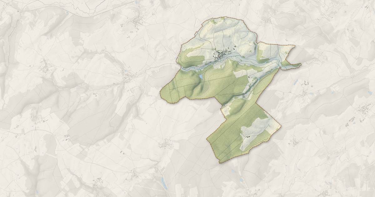 Portrait cartographique de Montigny-lès-Cherlieu : relief, eau, forêts, bâti et voies, calculés à partir des données de l'IGN