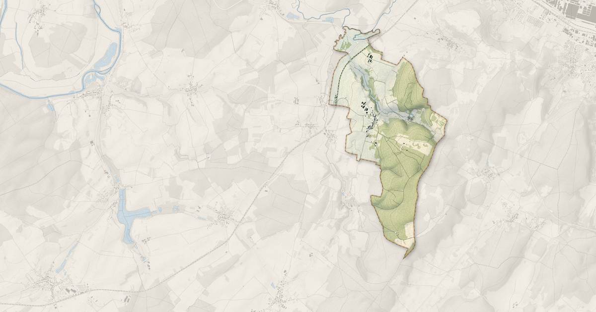 Portrait cartographique de Mont-le-Vernois : relief, eau, forêts, bâti et voies, calculés à partir des données de l'IGN