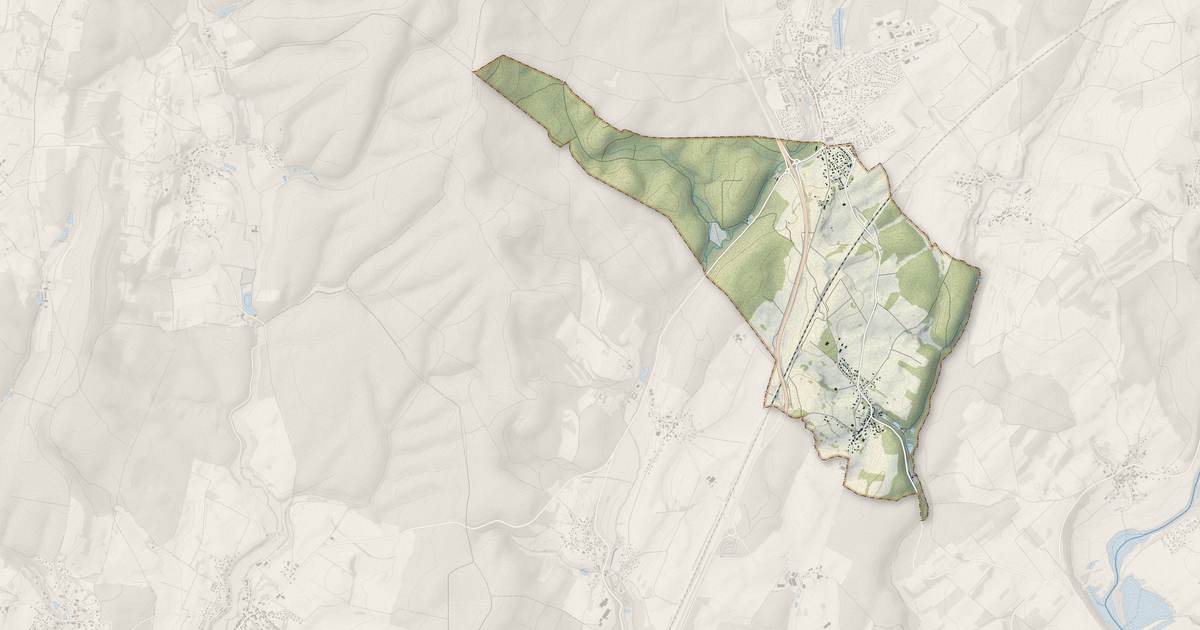 Portrait cartographique de Neuvelle-lès-Cromary : relief, eau, forêts, bâti et voies, calculés à partir des données de l'IGN