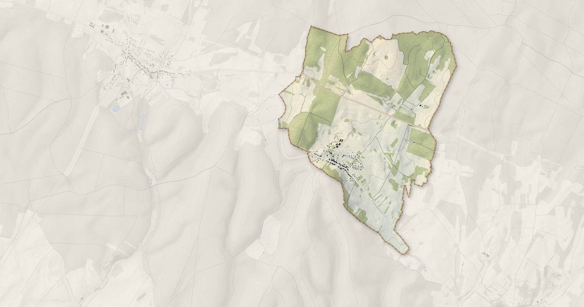 Portrait cartographique de La Neuvelle-lès-Scey : relief, eau, forêts, bâti et voies, calculés à partir des données de l'IGN