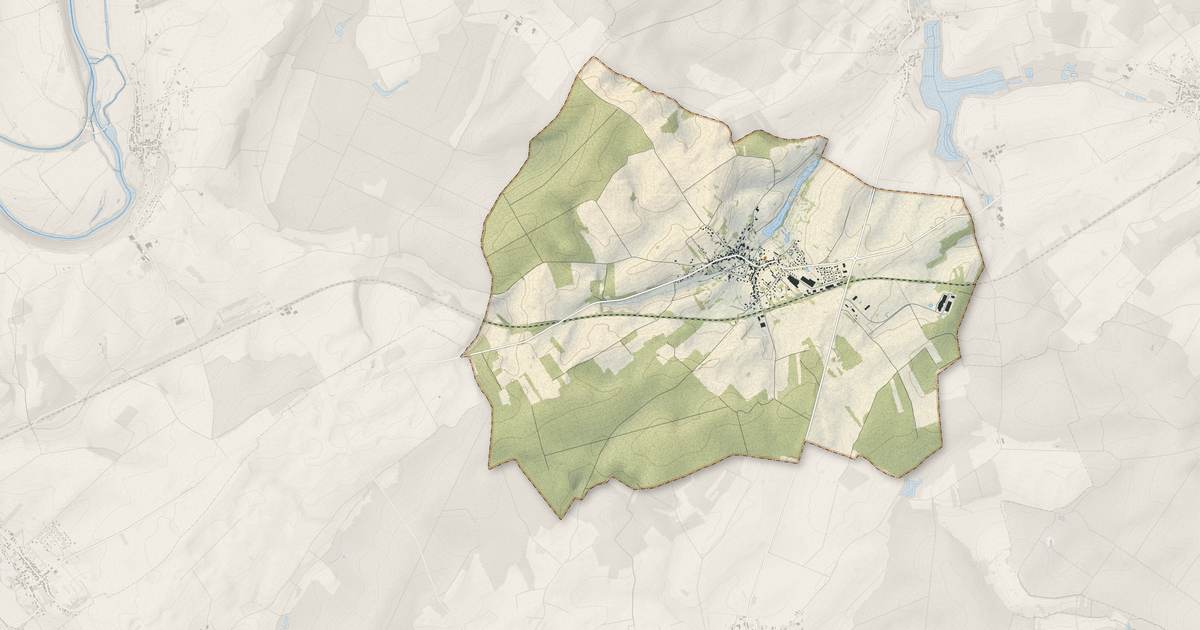 Portrait cartographique de Noidans-le-Ferroux : relief, eau, forêts, bâti et voies, calculés à partir des données de l'IGN
