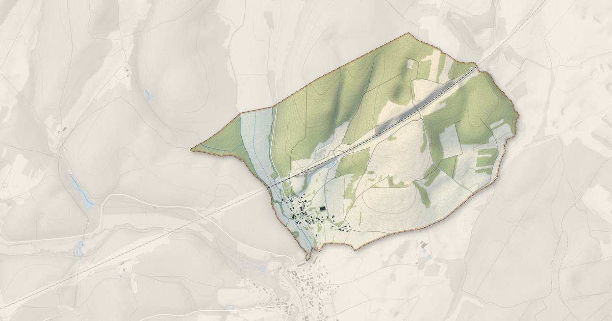 Portrait cartographique de Ormenans : relief, eau, forêts, bâti et voies, calculés à partir des données de l'IGN
