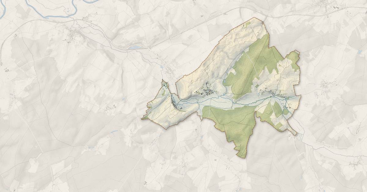 Portrait cartographique de La Romaine : relief, eau, forêts, bâti et voies, calculés à partir des données de l'IGN