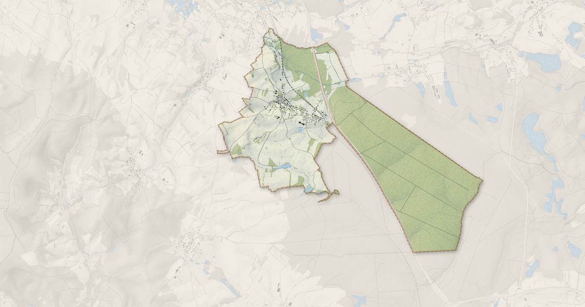 Portrait cartographique de Quers : relief, eau, forêts, bâti et voies, calculés à partir des données de l'IGN