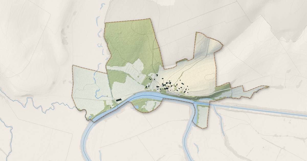 Portrait cartographique de Recologne : relief, eau, forêts, bâti et voies, calculés à partir des données de l'IGN