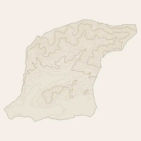 Ronchamp : courbes de niveau
