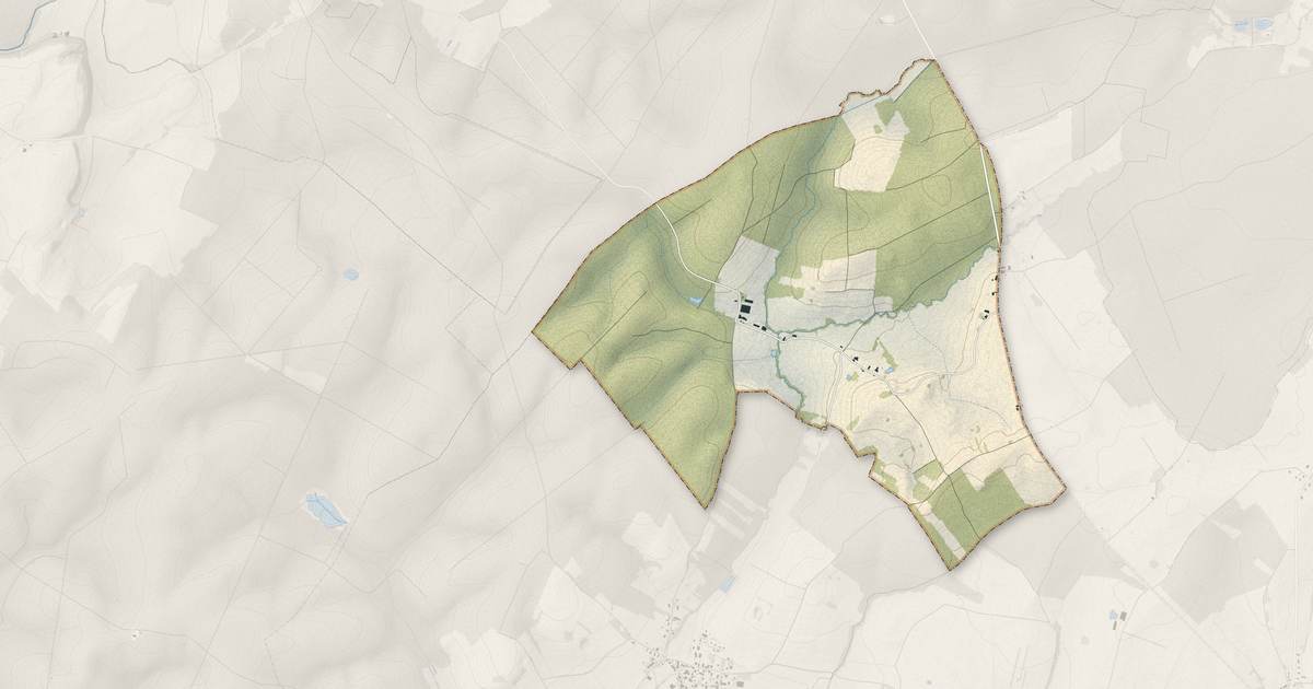 Portrait cartographique de Sainte-Reine : relief, eau, forêts, bâti et voies, calculés à partir des données de l'IGN