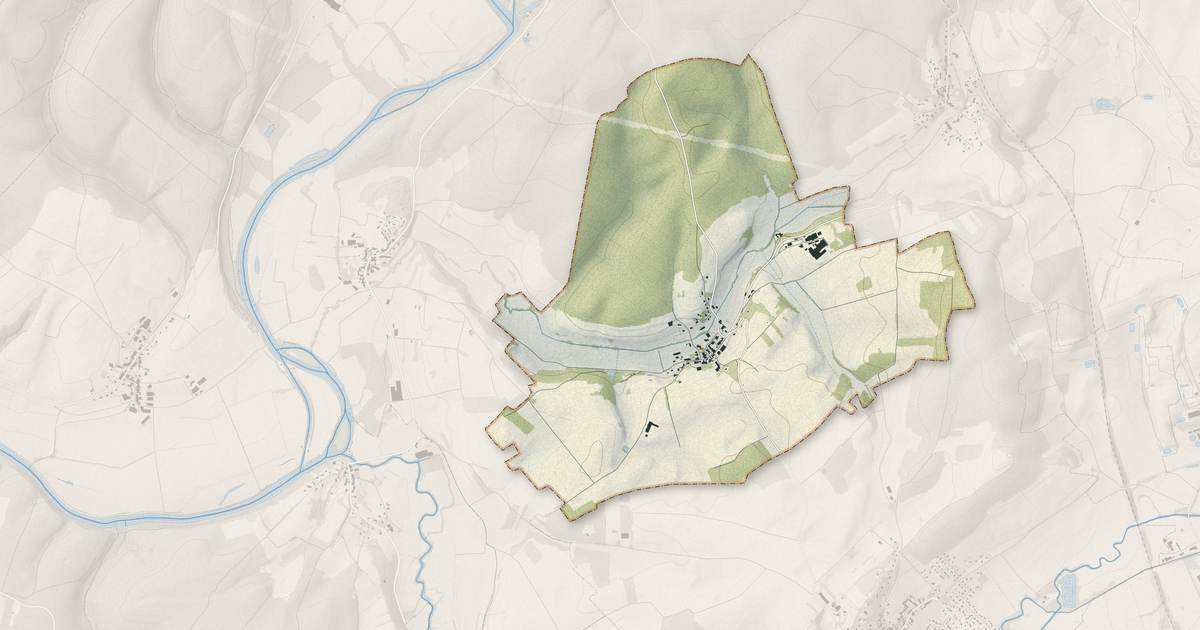 Portrait cartographique de Scye : relief, eau, forêts, bâti et voies, calculés à partir des données de l'IGN