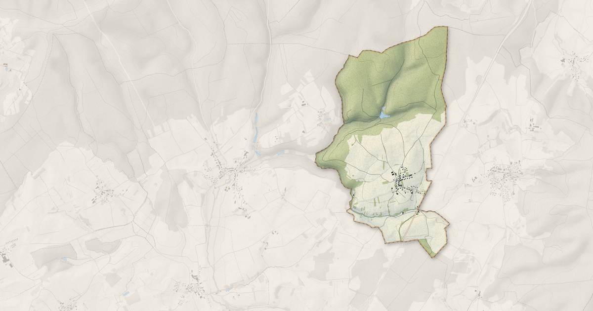 Portrait cartographique de Servigney : relief, eau, forêts, bâti et voies, calculés à partir des données de l'IGN