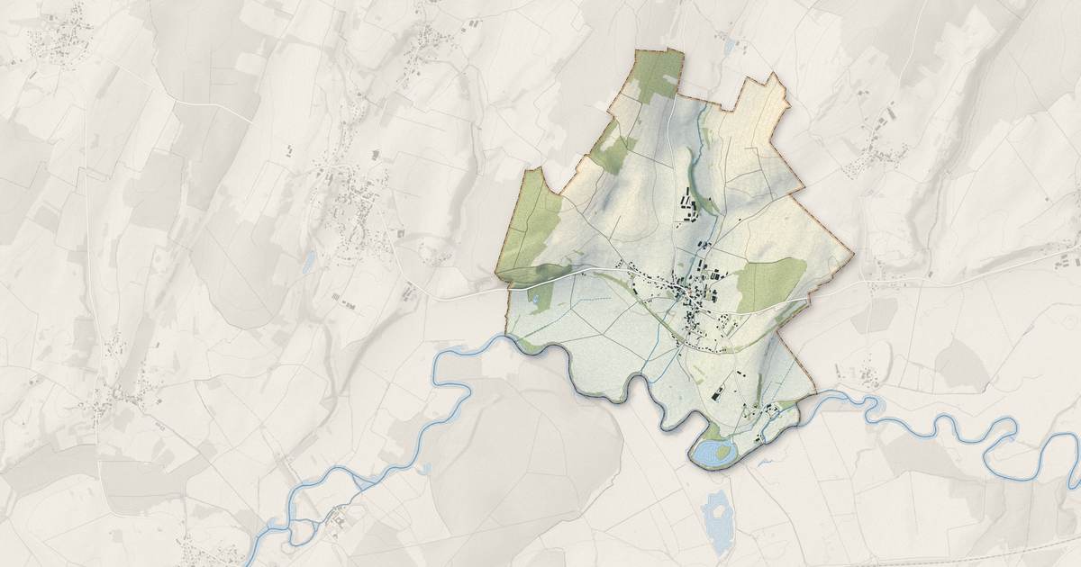 Portrait cartographique de Sornay : relief, eau, forêts, bâti et voies, calculés à partir des données de l'IGN