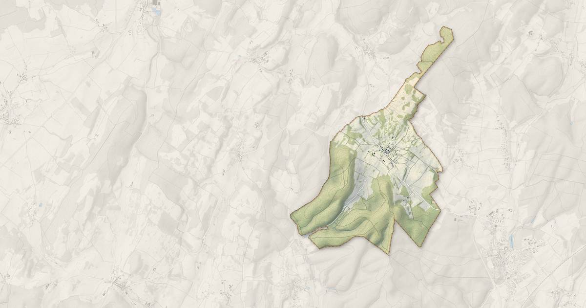 Portrait cartographique de Trésilley : relief, eau, forêts, bâti et voies, calculés à partir des données de l'IGN