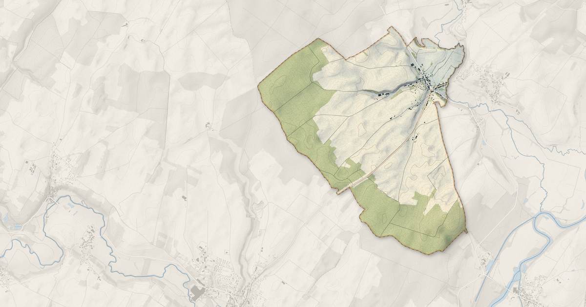 Portrait cartographique de Vaite : relief, eau, forêts, bâti et voies, calculés à partir des données de l'IGN