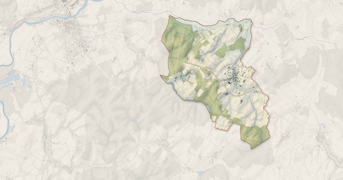 Portrait cartographique de Velesmes-Échevanne : relief, eau, forêts, bâti et voies, calculés à partir des données de l'IGN