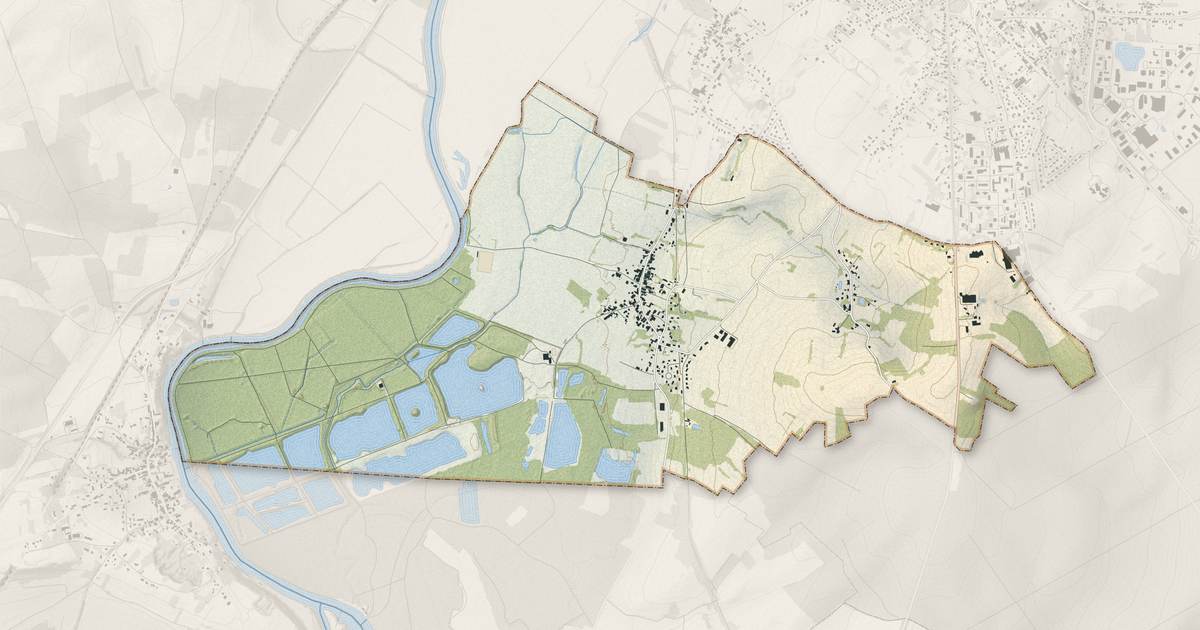 Portrait cartographique de Velet : relief, eau, forêts, bâti et voies, calculés à partir des données de l'IGN
