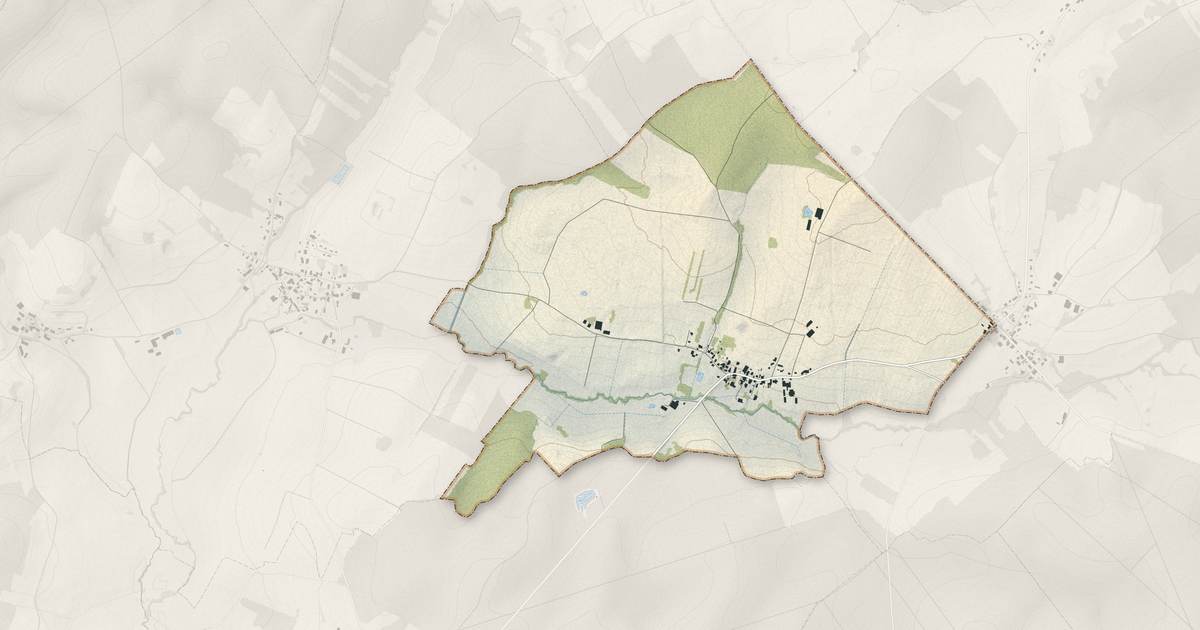 Portrait cartographique de Vellemoz : relief, eau, forêts, bâti et voies, calculés à partir des données de l'IGN