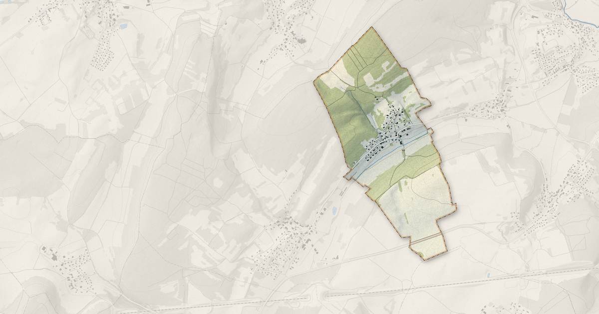 Portrait cartographique de Verlans : relief, eau, forêts, bâti et voies, calculés à partir des données de l'IGN