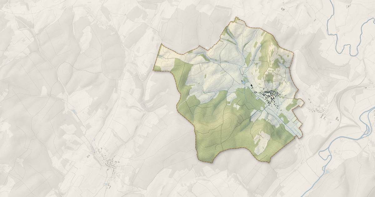 Portrait cartographique de Villars-le-Pautel : relief, eau, forêts, bâti et voies, calculés à partir des données de l'IGN
