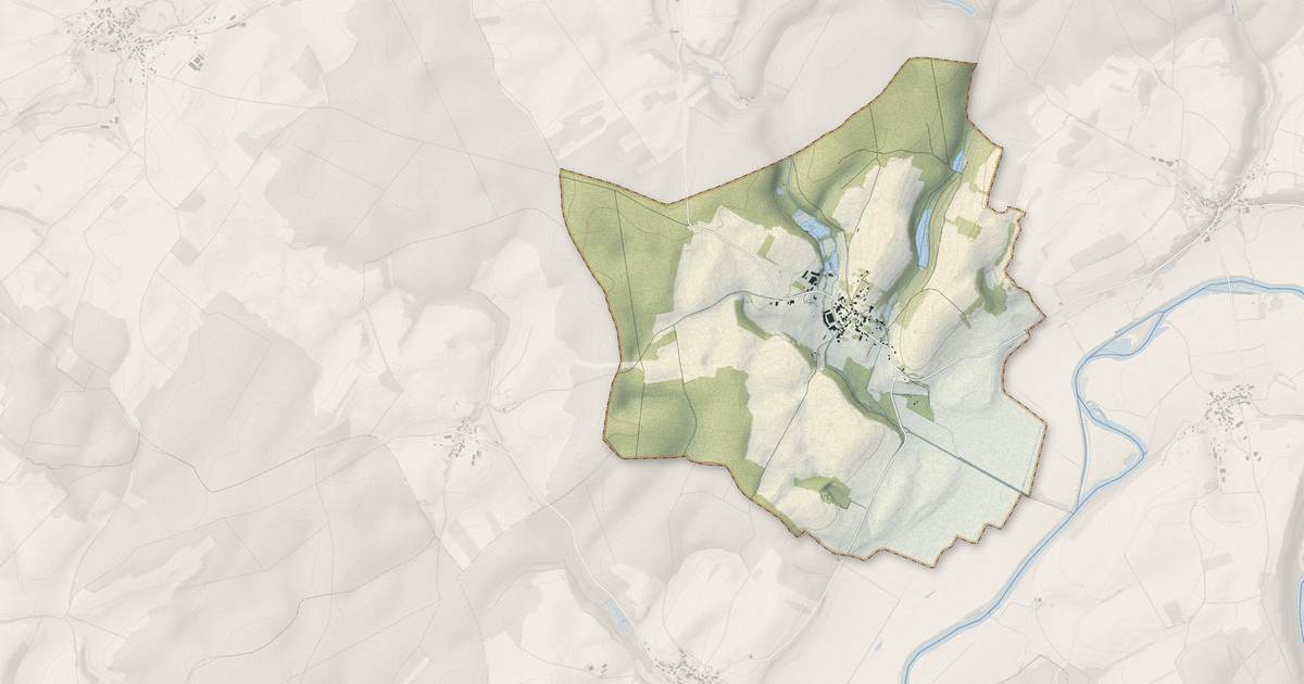 Portrait cartographique de Vy-lès-Rupt : relief, eau, forêts, bâti et voies, calculés à partir des données de l'IGN