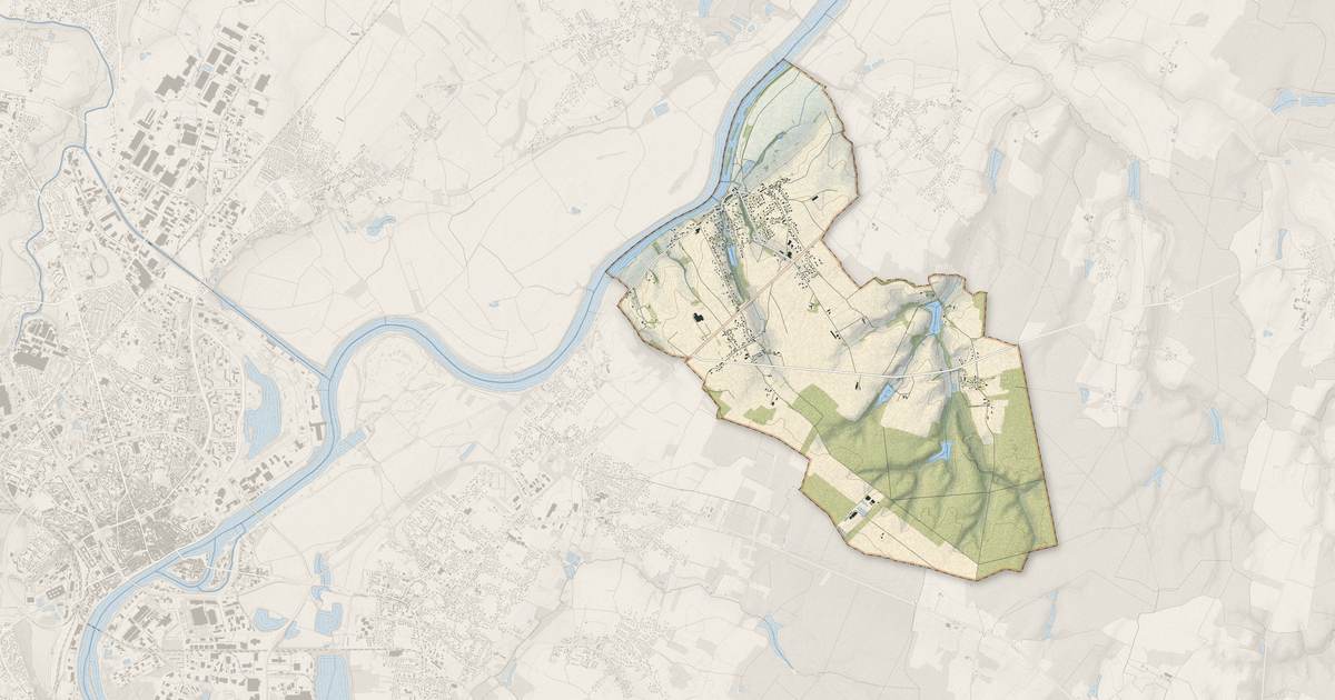 Portrait cartographique de Allériot : relief, eau, forêts, bâti et voies, calculés à partir des données de l'IGN