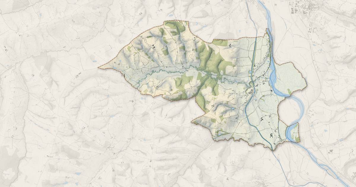 Portrait cartographique de Artaix : relief, eau, forêts, bâti et voies, calculés à partir des données de l'IGN