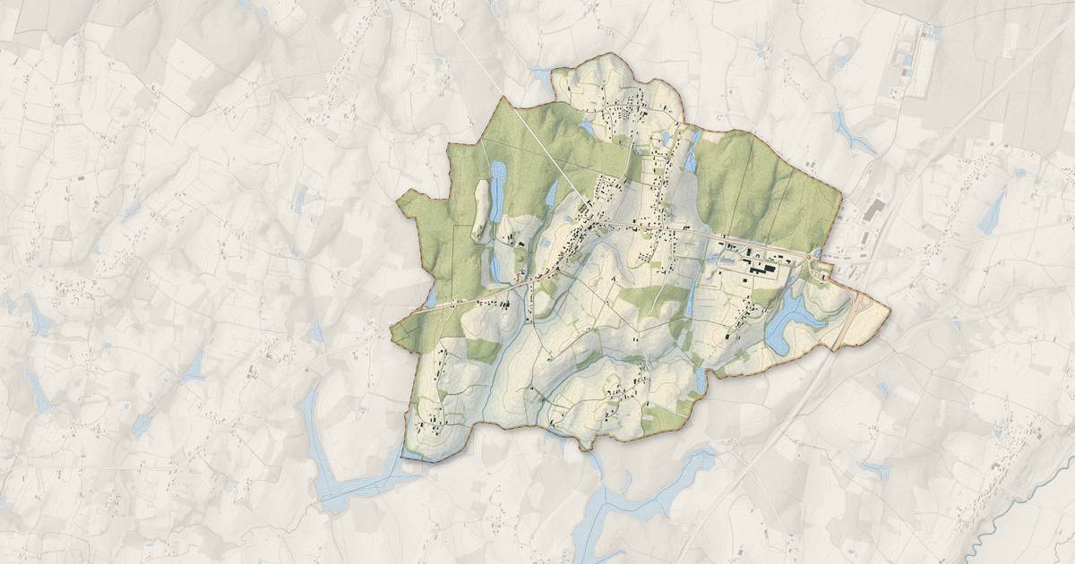 Portrait cartographique de Beaurepaire-en-Bresse : relief, eau, forêts, bâti et voies, calculés à partir des données de l'IGN