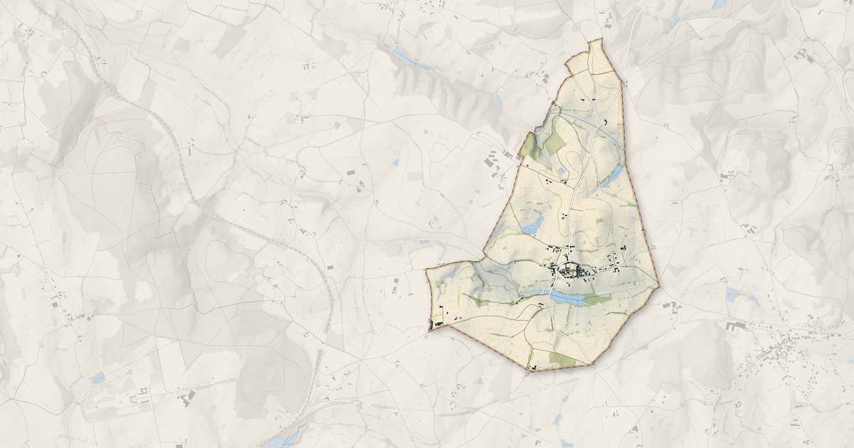 Portrait cartographique de Bois-Sainte-Marie : relief, eau, forêts, bâti et voies, calculés à partir des données de l'IGN