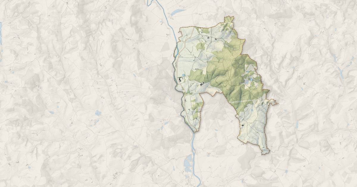 Portrait cartographique de La Boulaye : relief, eau, forêts, bâti et voies, calculés à partir des données de l'IGN