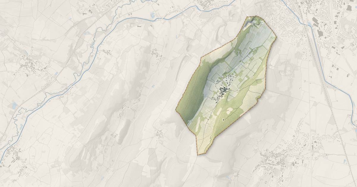 Portrait cartographique de Bouzeron : relief, eau, forêts, bâti et voies, calculés à partir des données de l'IGN