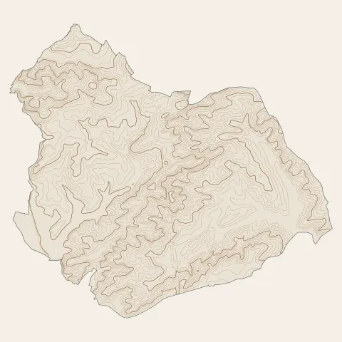 Le Breuil : courbes de niveau