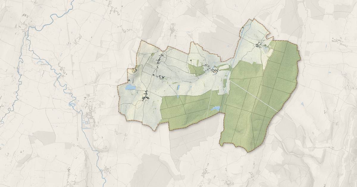 Portrait cartographique de Chapaize : relief, eau, forêts, bâti et voies, calculés à partir des données de l'IGN