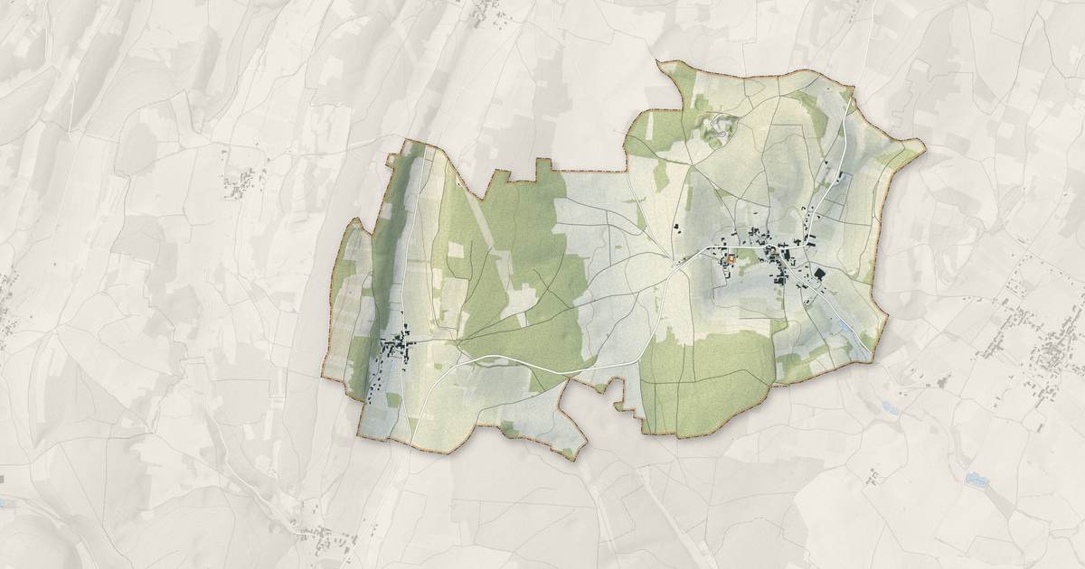 Portrait cartographique de Chardonnay : relief, eau, forêts, bâti et voies, calculés à partir des données de l'IGN
