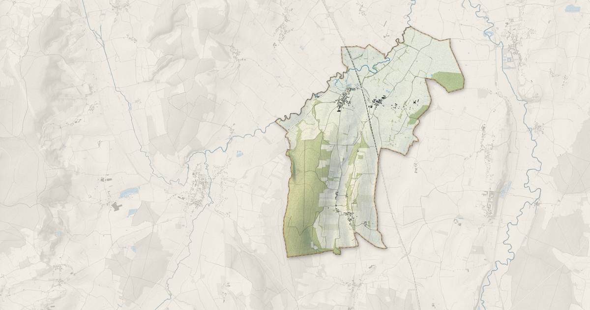 Portrait cartographique de Cortevaix : relief, eau, forêts, bâti et voies, calculés à partir des données de l'IGN